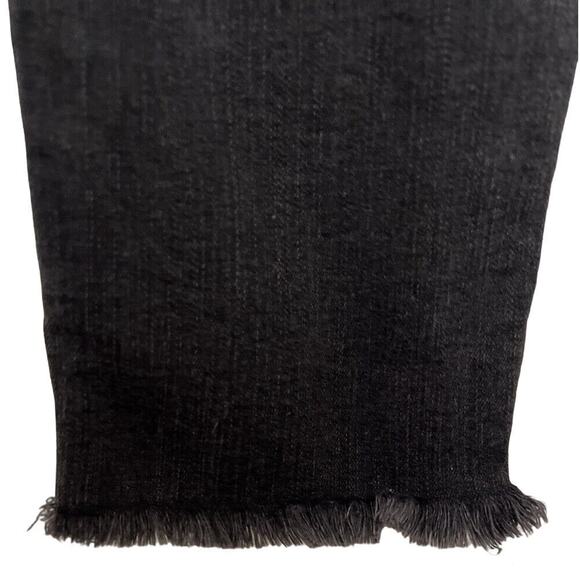 Madewell 10" High-Rise Skinny Jeans in Berkeley Black Women's 27 Tall Button Fly - Picture 8 of 9